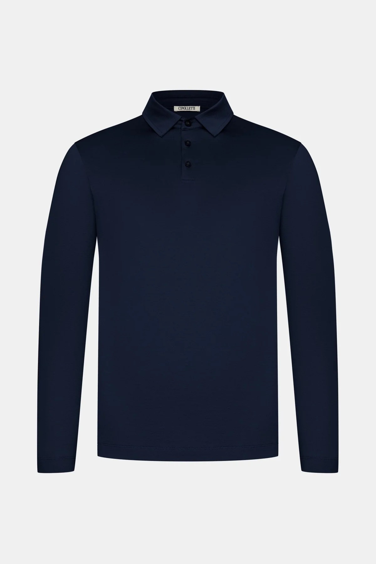 MIDNIGHT BLUE LONGSLEEVE POLO SHIRT