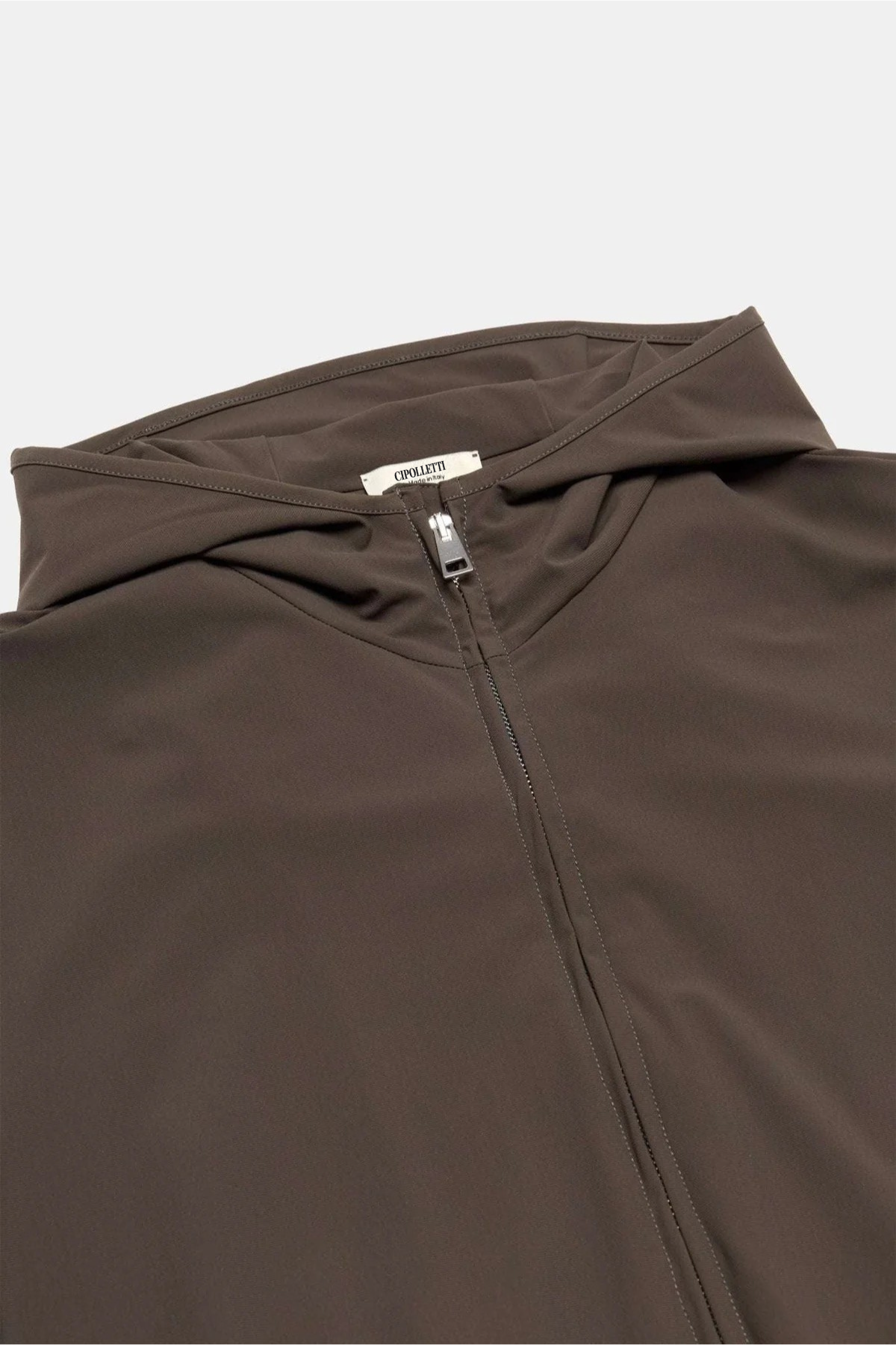MOCHA BROWN HOODED TECH SUIT