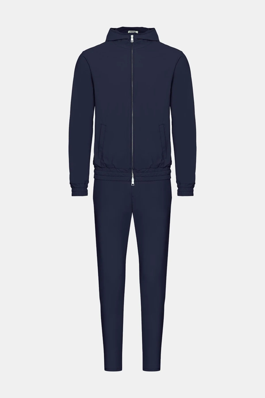 MIDNIGHT BLUE HOODED TECH SUIT