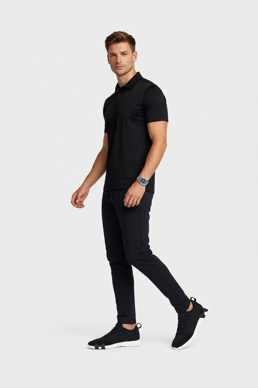 BLACK POLO SHIRT